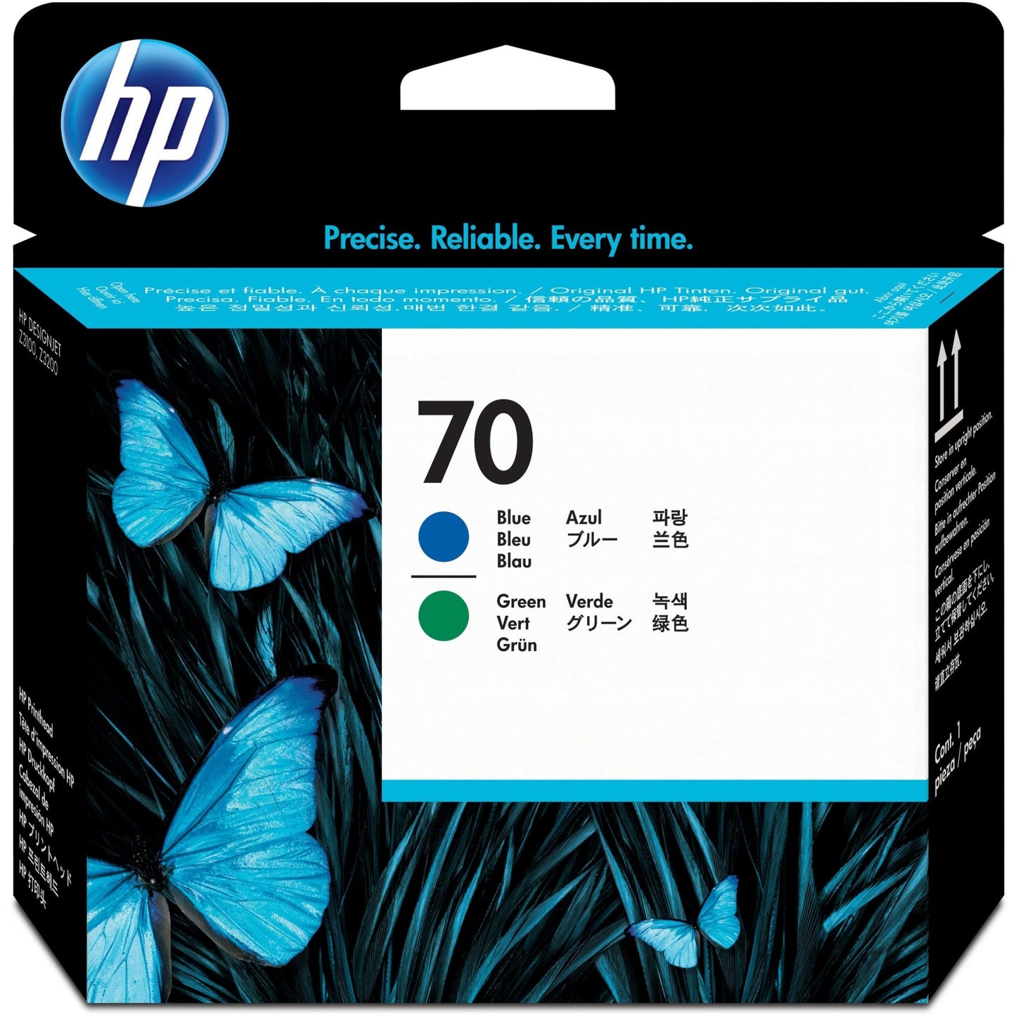 HP 70 Blue & Green DesignJet Printhead (C9408A) for DesignJet Z3200 & Z3100 Large Format Printers