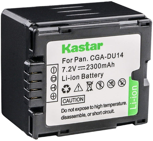 Kastar CGA-DU14 Battery Replacement for Panasonic CGA-DU06 CGA-DU07 CGA-DU12 CGA-DU14 CGA-DU21 and Panasonic NV-GS NV-MX PV-GS VDR-D VDR-M Series