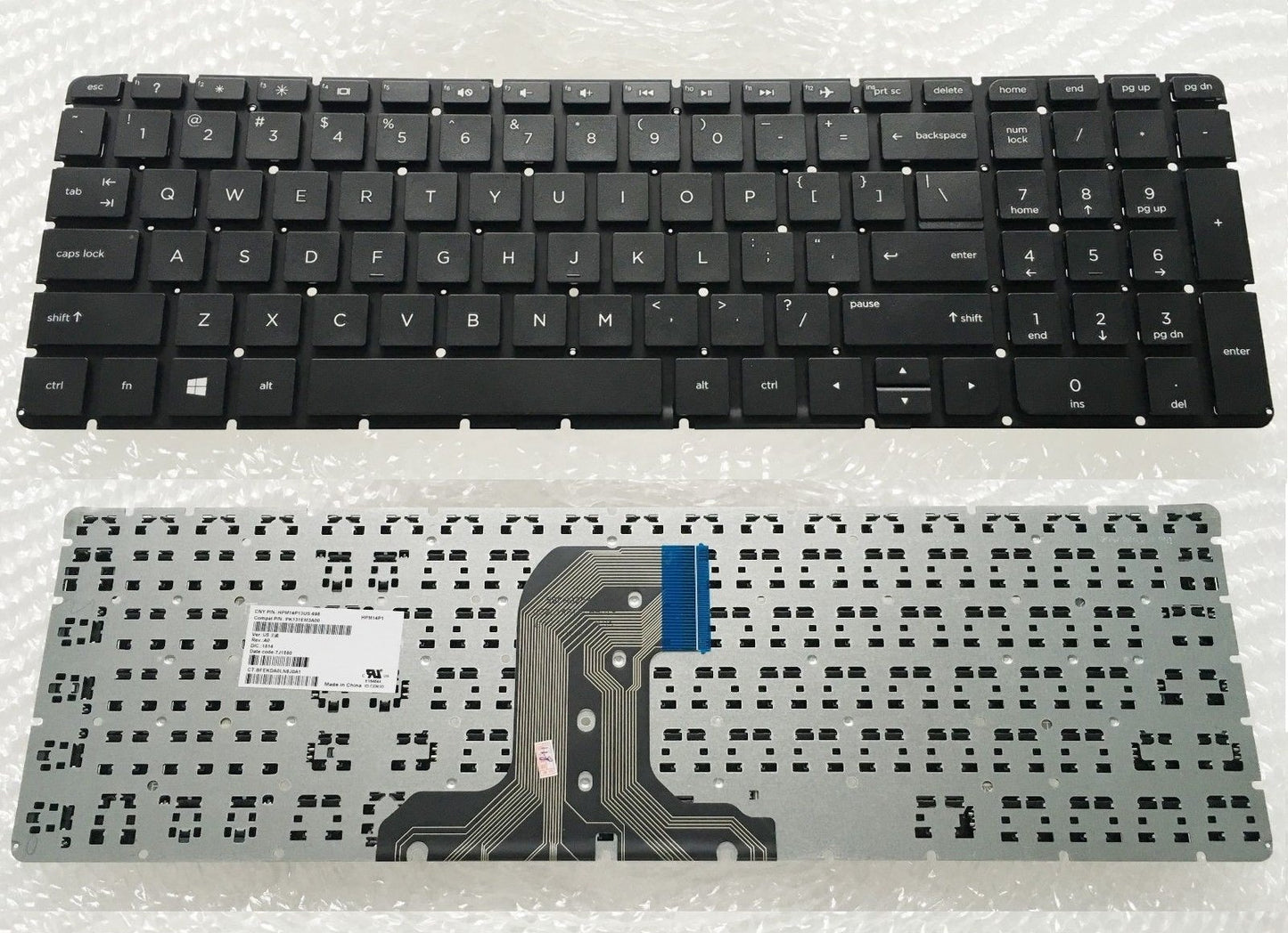 wangpeng® Laptop Keyboard for HP 15-ac121dx 15-AC161nr Notebook PC