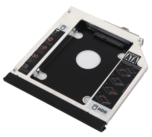 DY-tech 2nd HDD SSD Hard Drive Caddy for HP EliteBook 8440w 8530w 8540w 8730w 8740w with Faceplate Bezel + Mounting Bracket