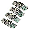 UMLIFE 4pcs 18650 Charging Board ，Dual USB 5V 2.4A Mobile Power Bank Module 186 50 Lithium Battery Charger Board with Overcharge Overdischarge Short…