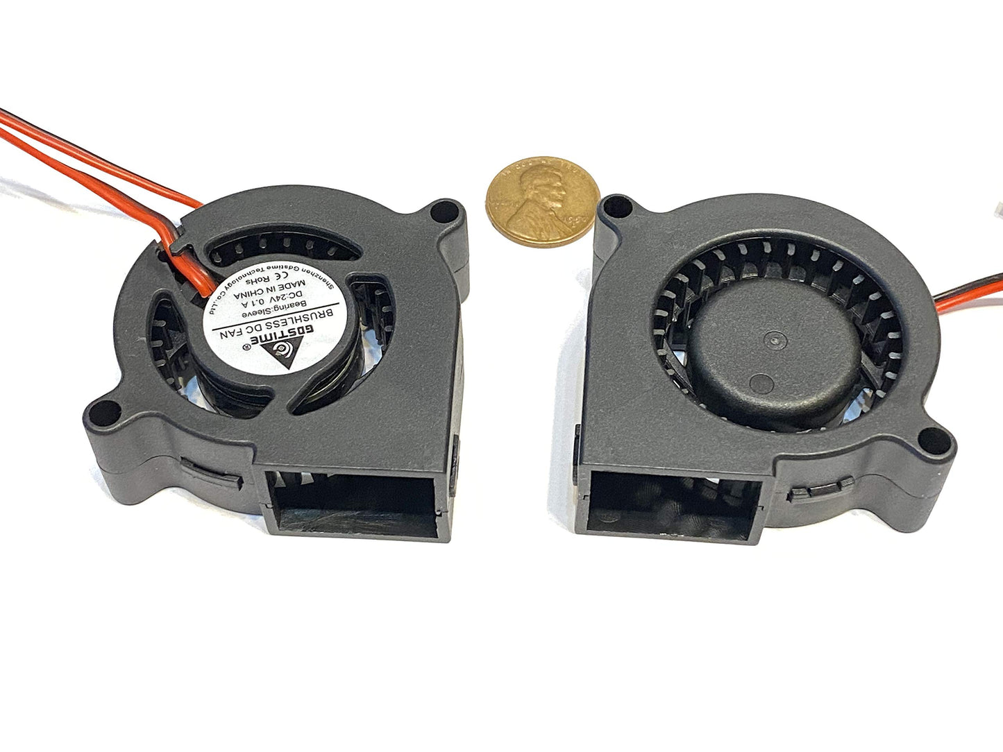 2 Piece 5020 50mm 5cm 24v fan 3d printer Centrifugal Blower computer C51