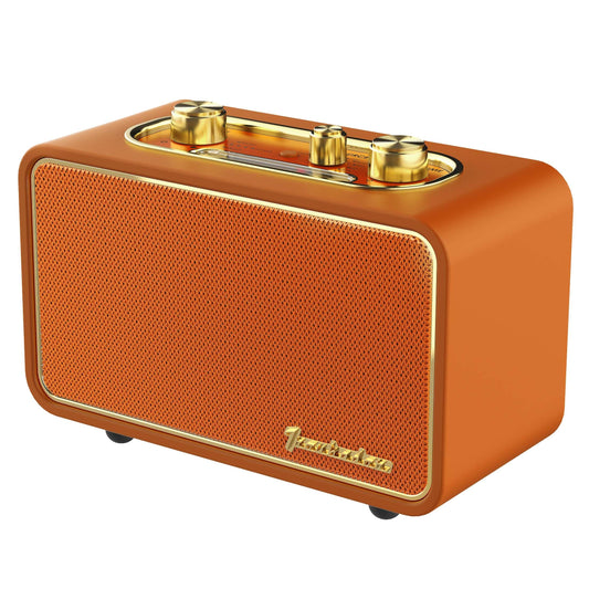 Retro Bluetooth Speaker Portable Bluetooth Speaker Vintage Wireless Speaker?Am/Fm Tunning Dial Electronics for Home,Perfect for Cafe,Vintage