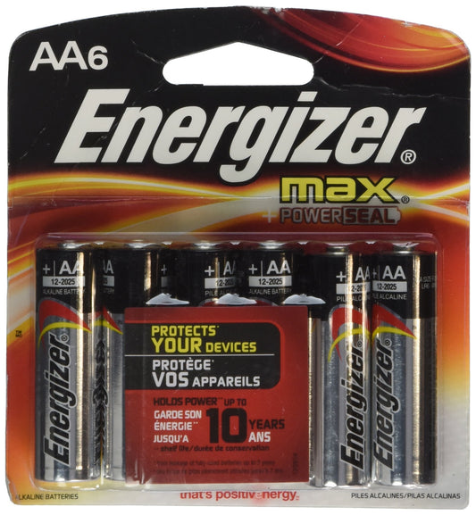 Energizer 06470 - AA Cell 1.5 volt MAX Battery (6 pack) (E91BPF-6)