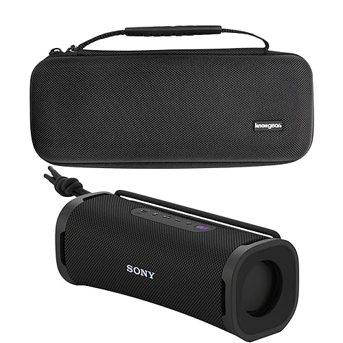 Sony SRSULT10B ULT Field Series Speaker (Black) Bundle with Hardshell Travel and Protective Case for Bluetooth Speakers (2 Items)
