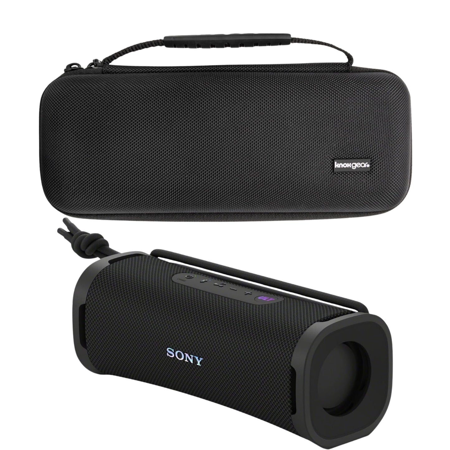 Sony SRSULT10B ULT Field Series Speaker (Black) Bundle with Hardshell Travel and Protective Case for Bluetooth Speakers (2 Items)