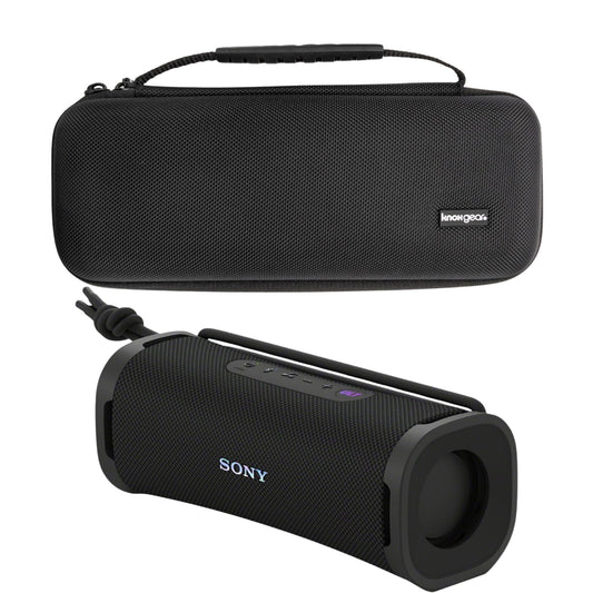 Sony SRSULT10B ULT Field Series Speaker (Black) Bundle with Hardshell Travel and Protective Case for Bluetooth Speakers (2 Items)