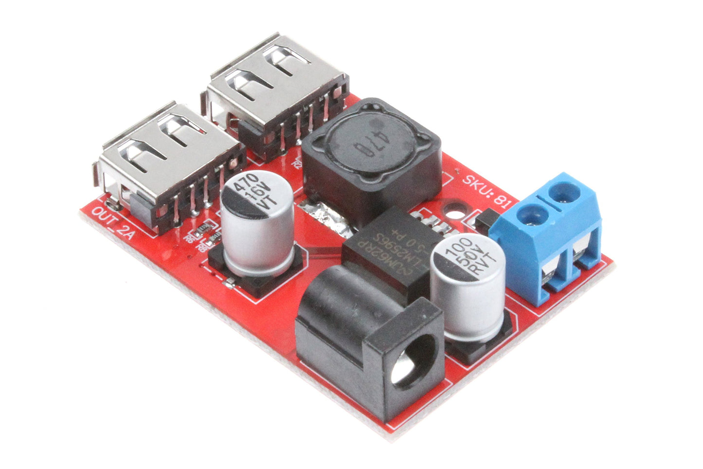NOYITO 5V 3A Dual USB Power Supply Module DC12V 24V 36V 6-40V Buck to 5V Dual USB Output Charger Regulators