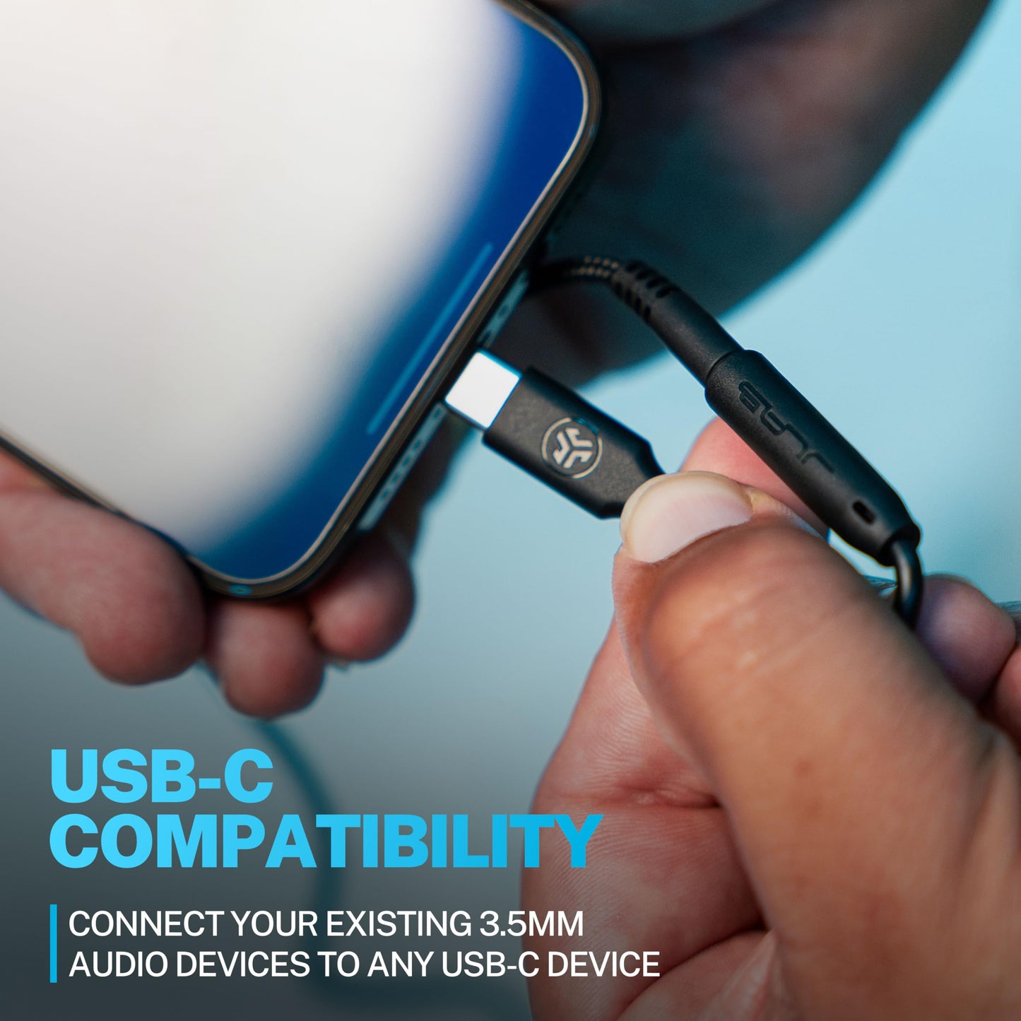 JLab USB-C to 3.5mm Headphone Jack Adapter dongle