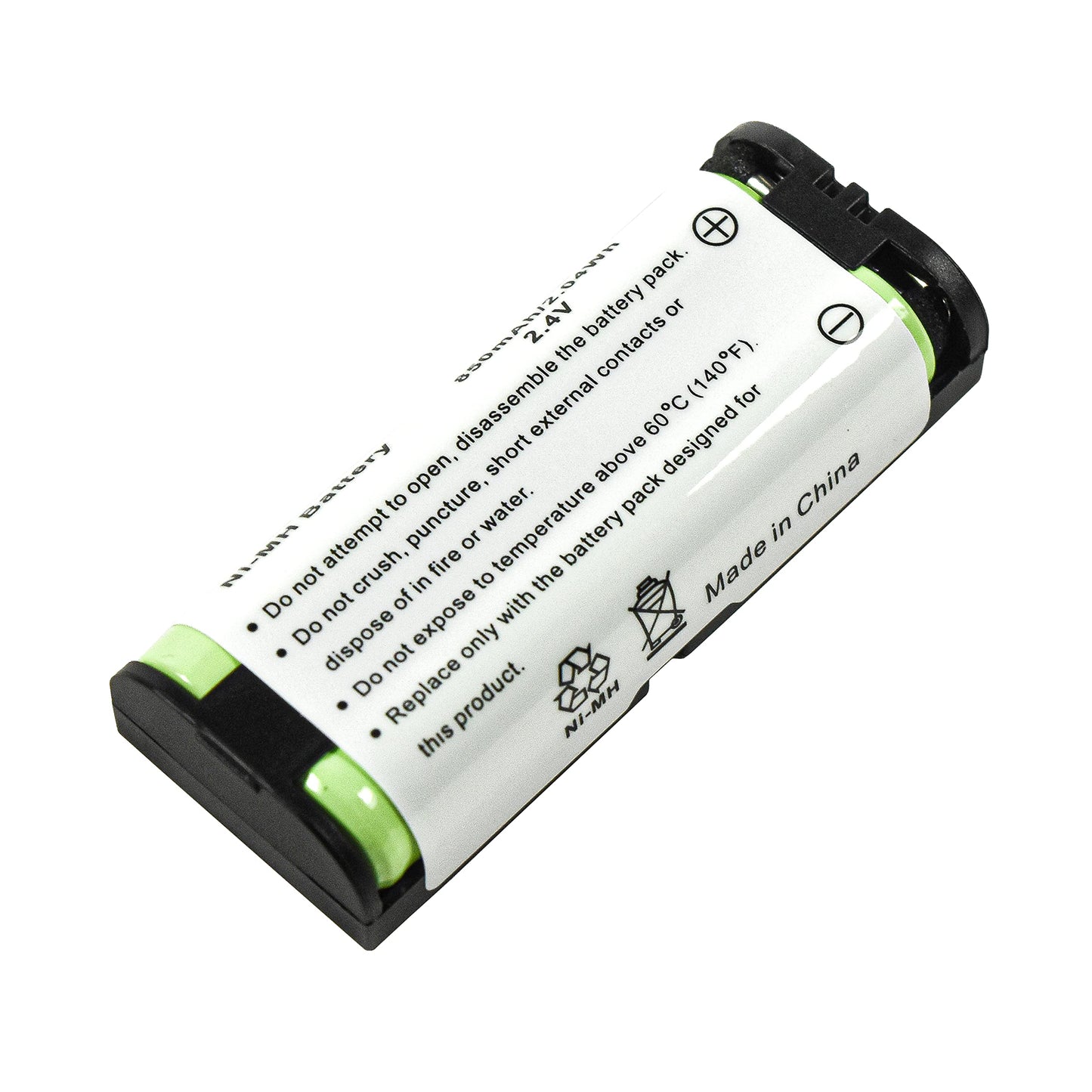HQRP Phone Battery Compatible with Panasonic KX-TG5761S KX-TG5771S KX-TG5776S KX-TG5777PK KX-TG6700B KX-TG6702B KX-TGA572S KX-TGA670B Cordless