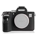 STSEETOP Camera Case for Sony A7RIV A7R4 - Protective Silicone DSLR Skin Cover, Detachable Cage, Shockproof, Dustproof (Black)