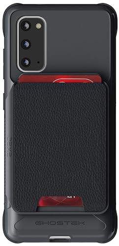 Ghostek Exec Galaxy S20 Wallet Case Card Holder with Built-in Magnet for Car Mounts and Easily Detachable Leather Card Pocket for Wireless Charging
