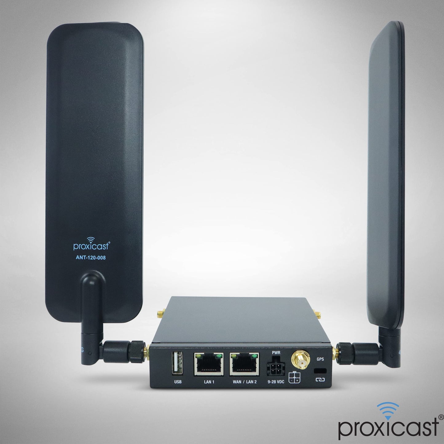 Proxicast 4G/5G/CBRS Universal Wide-Band 6 dBi Omni-Directional Swivel Terminal Antenna (SMA Male) - Compatible with Cisco, Cradlepoint, Digi, MoFi