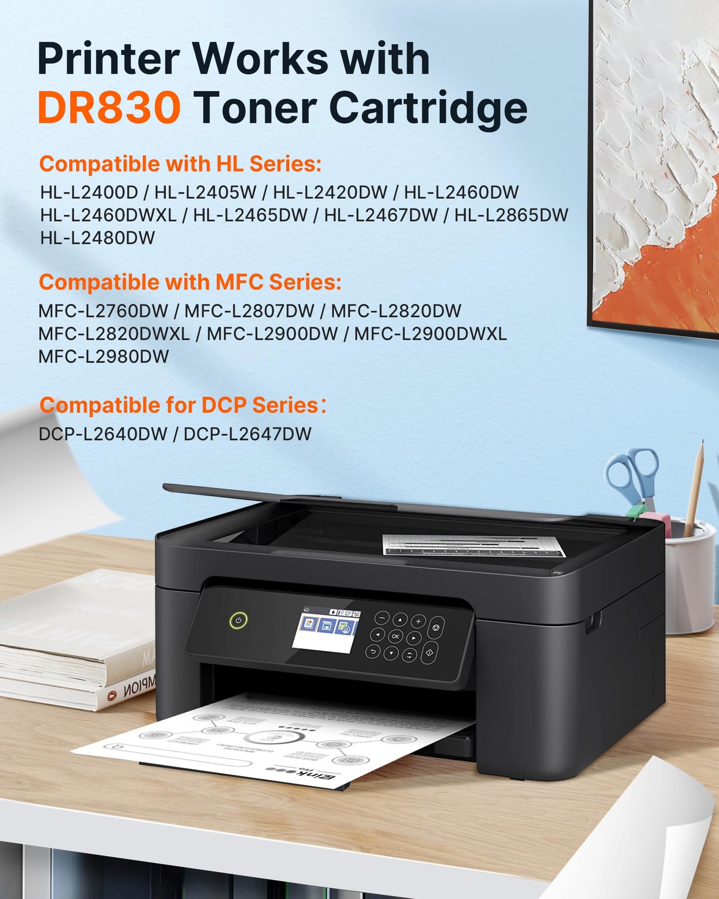 E-Z Ink Pro Compatible Drum Unit for Brother DR830 for HL-L2460DW Printer