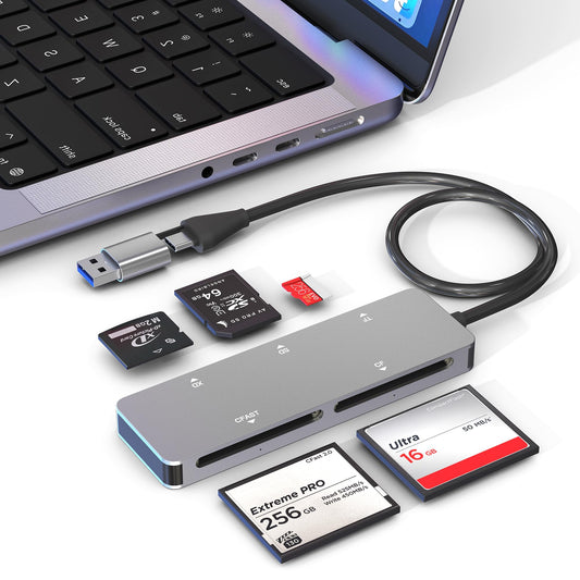 CFast Card Reader 5Gbps - USB 3.0 USB C CFast 2.0 Card Reader Aluminum C Fast Memory Card Adapter for SanDisk, Lexar, Transcend, Sony Card, Read