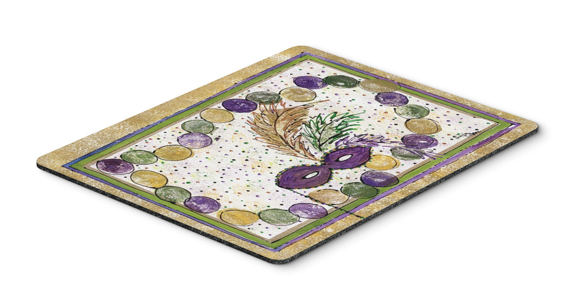 Caroline's Treasures 8059MP Mardi Gras Beads Mouse Pad, Hot Pad or Trivet for Home Office Gaming Working Computers Laptop Mouse Mat,Washable Large