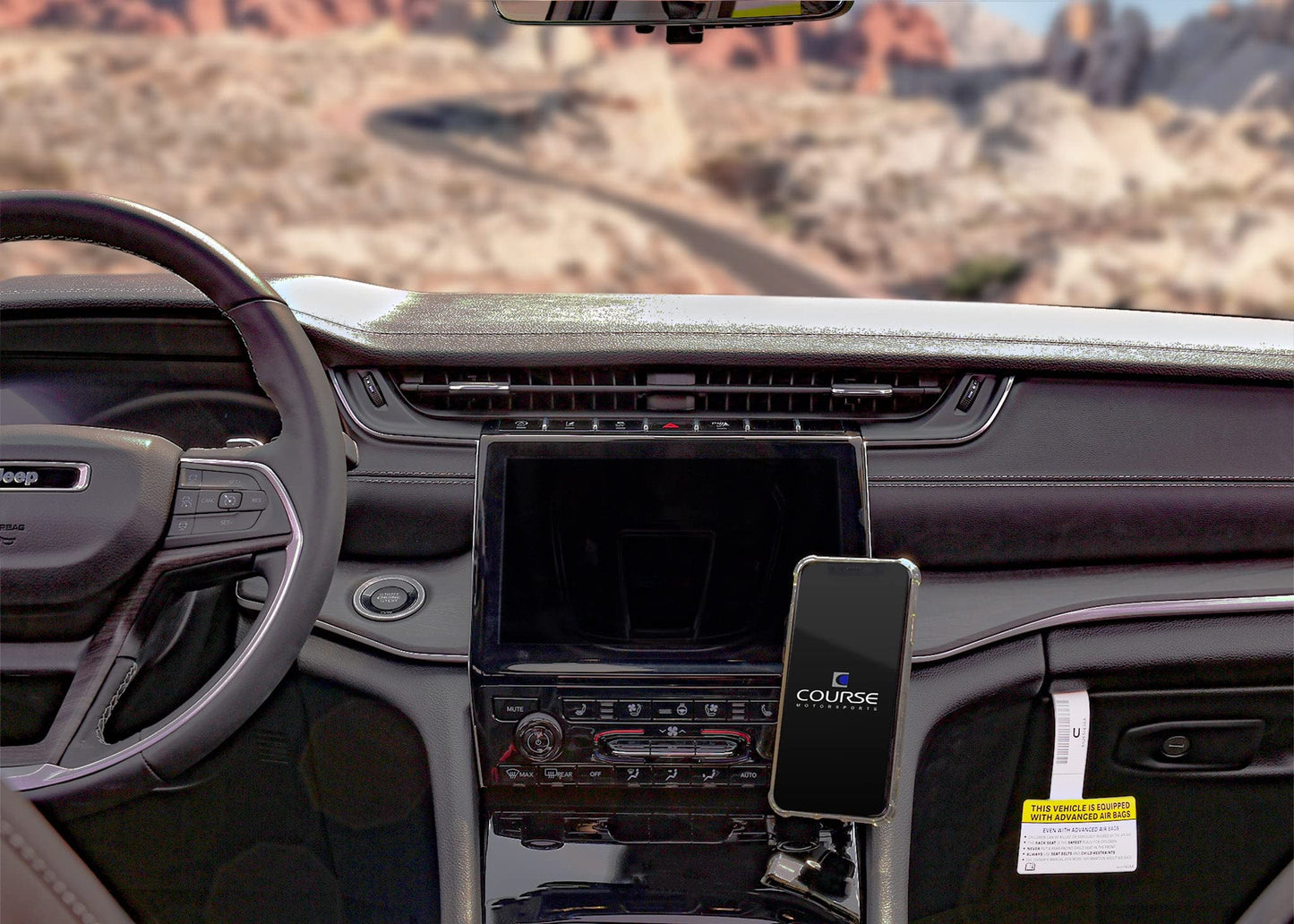 Course Motorsports Direct Fit Phone Mount: Jeep Grand Cherokee WL (2021+) Magsafe Head - Non Charging Right