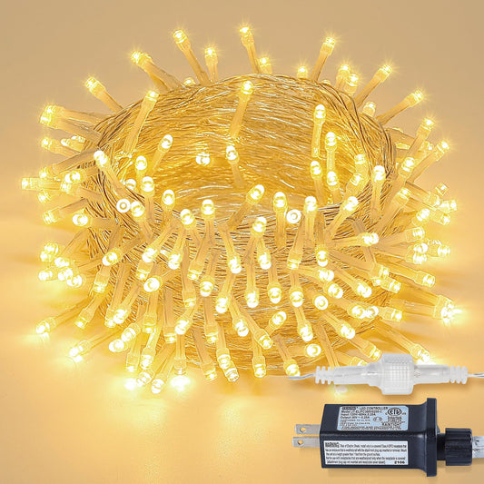 MYGOTO String Lights Indoor Bedroom, 33FT 100 LED Fairy String Lights Outdoor Waterproof, 8 Modes Memory Twinkle Christmas Light Plug in for Classroom