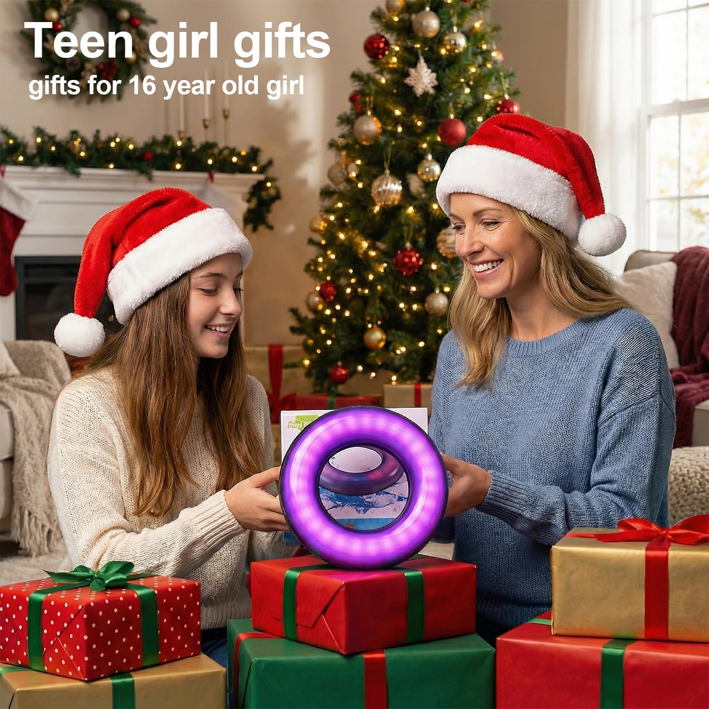 Bluetooth Speaker, Bluetooth Lamp, LED Table Lamp, Wireless Portable Speakers, MP3 Player, Built-in Mic, TWS Pairing, Best Gifts for Girls Boys Teens