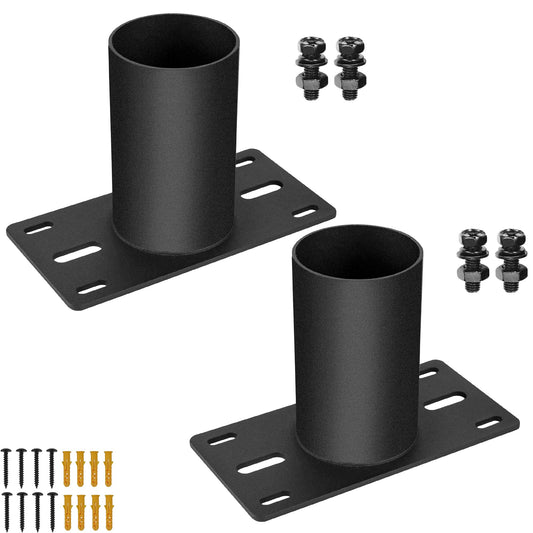 KSWLOR 2 PCS Slip Fitter Adaptor, Mounting Bracket, Transform Slip Fitter into Arm Mounting, Tenon Adaptor for Outdoor Flood Lights, Street, Parking