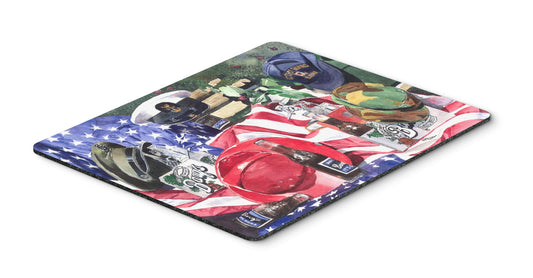 Caroline's Treasures 1012MP Barq's and Armed Forces Mouse Pad, Hot Pad or Trivet for Home Office Gaming Working Computers Laptop Mouse Mat,Washable