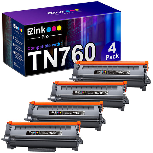 E-Z Ink Pro TN760 TN-760 TN730 TN-730 Toner Cartridge Replacement for Brother tn760 TN-760 to Use with HL-L2350DW HL-L2370DW HL-L2390DW HL-L2395DW
