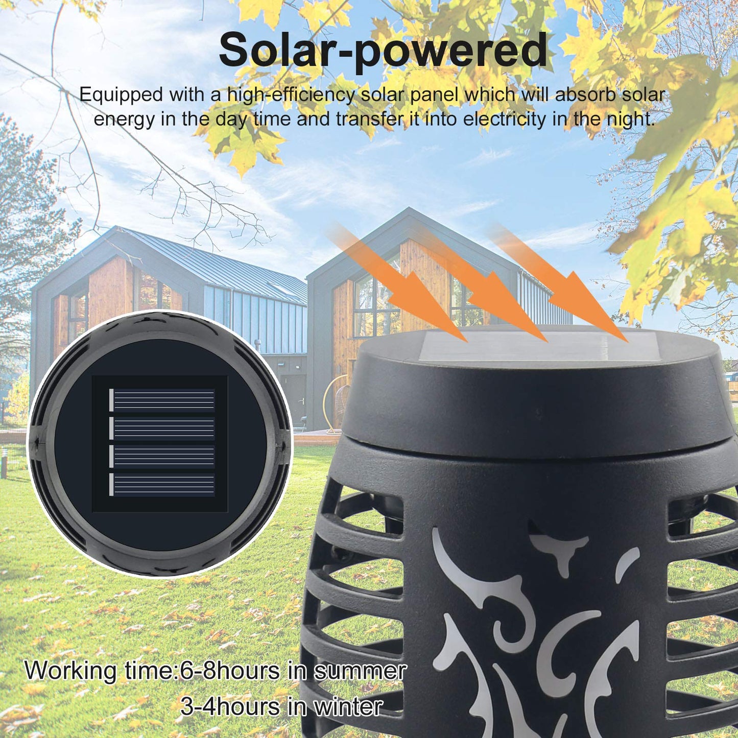 Permande 16 Pack Upgraded Solar Lights Outdoor, Mini Solar Torch Lights with Flickering Flames, Waterproof Landscape Decoration Dancing Flame Lights