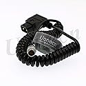 Uonecn for Anton Bauer Teradek Bond Power Cable Dtap to 0B 2 Pin Plug Spring Cable