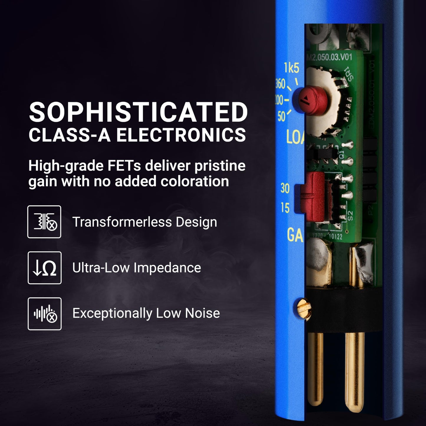 sE Electronics DM2 TNT Ultra-Slim Inline Microphone Preamp for Ribbon & Dynamic Microphones - Mic Preamp with 2 Gain Settings (+15dB or +30dB) & 8
