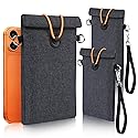 Faraday Bags for Phones 2 Pack, Signal Blocking Bag, Go Dark Bag, RFID Blocking Pouch for Cell Phone, Car Key Fob, Credit Cards (Dark Gray)