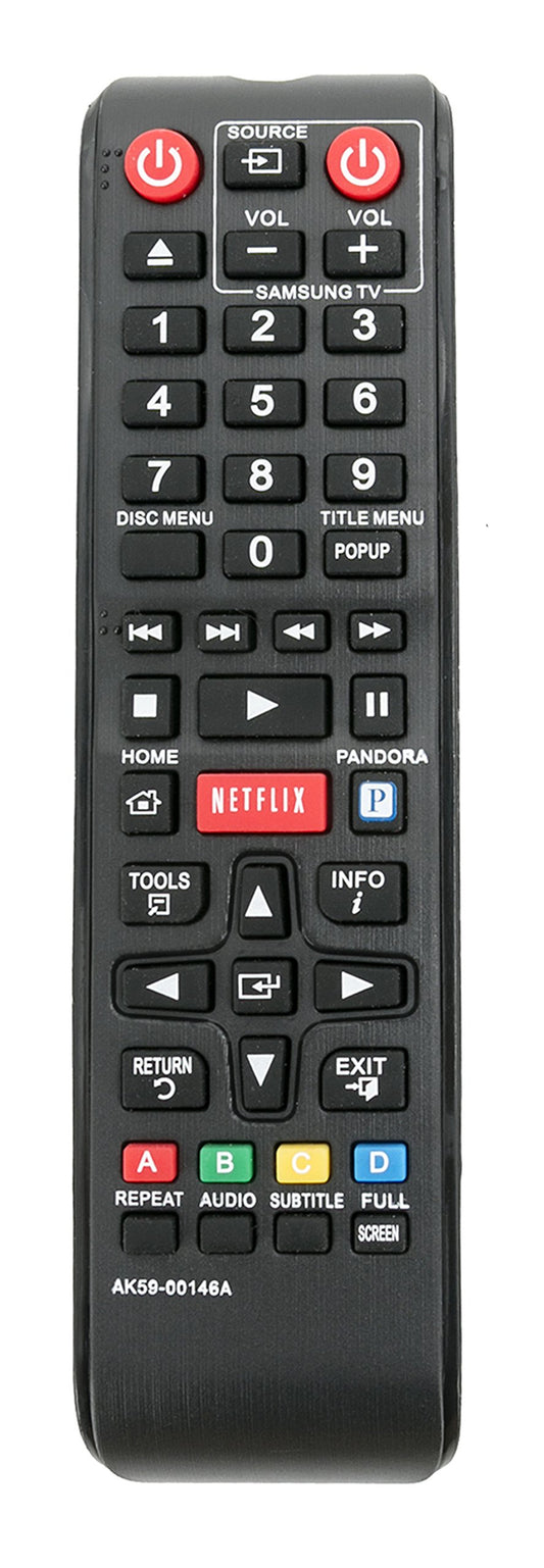 VINABTY AK59-00146A Replacement Remote fit for Samsung Blu-Ray DVD Player BDE5300 BDE5300/ZA BDE5400 BDE5400/ZA BDEM53 BDE5900