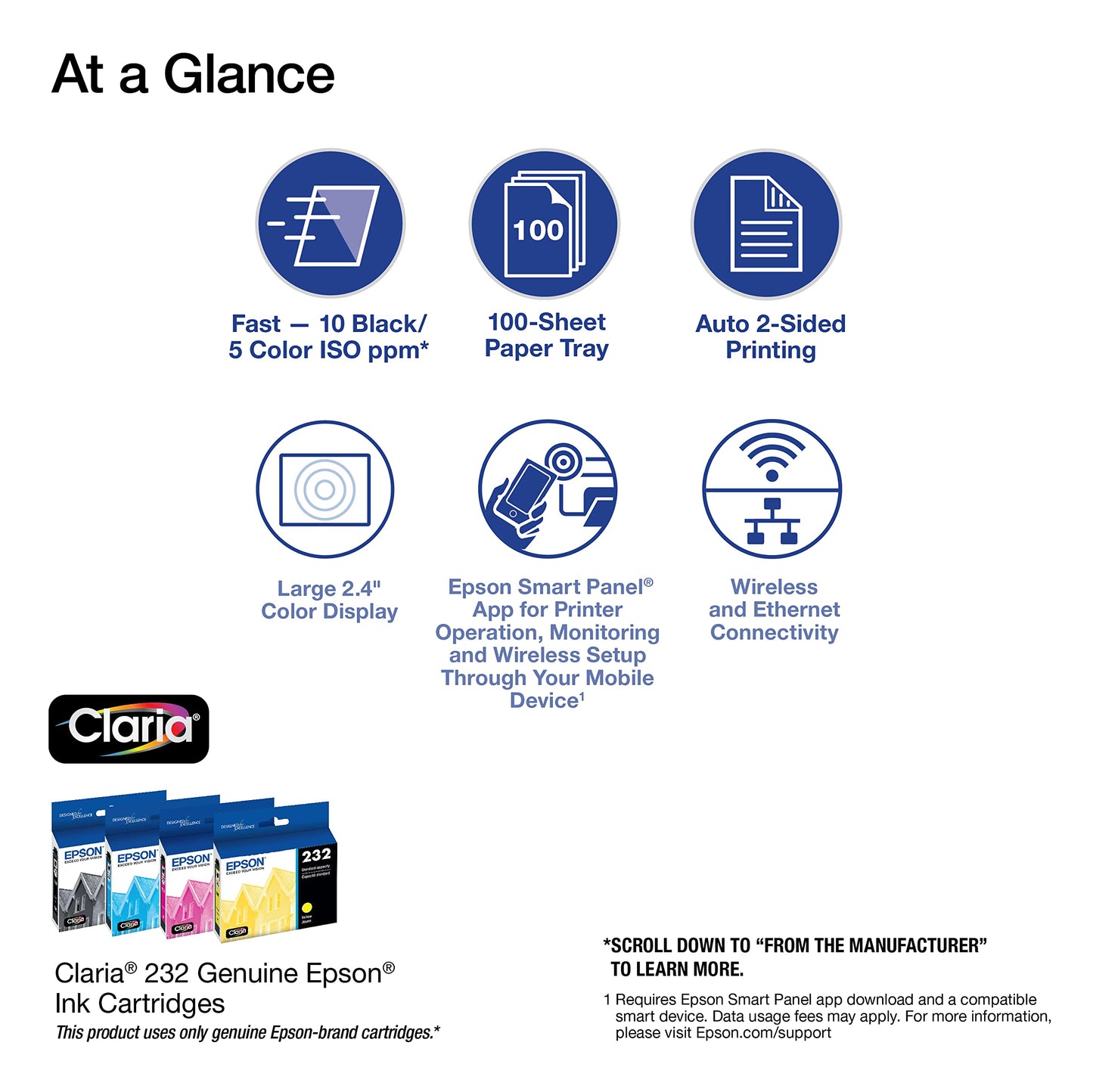 Epson Expression Home XP-4200 Wireless Color All-in-One Printer with Scan Copy, Automatic 2-Sided Printing, Borderless Photos and 2.4" Colorfull