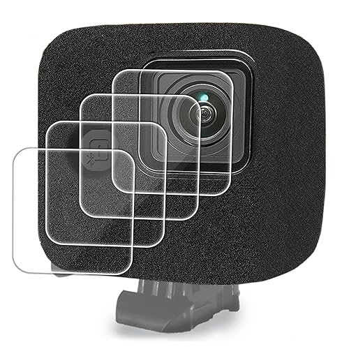 FitStill Windslayer Cover and Lens Screen Protector for Go Pro Hero 11 Black Mini,Noise Reduction Cover+Screen Protector (3 Pack) + Lens Cap (2