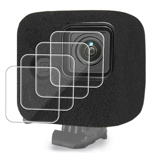 FitStill Windslayer Cover and Lens Screen Protector for Go Pro Hero 11 Black Mini,Noise Reduction Cover+Screen Protector (3 Pack) + Lens Cap (2