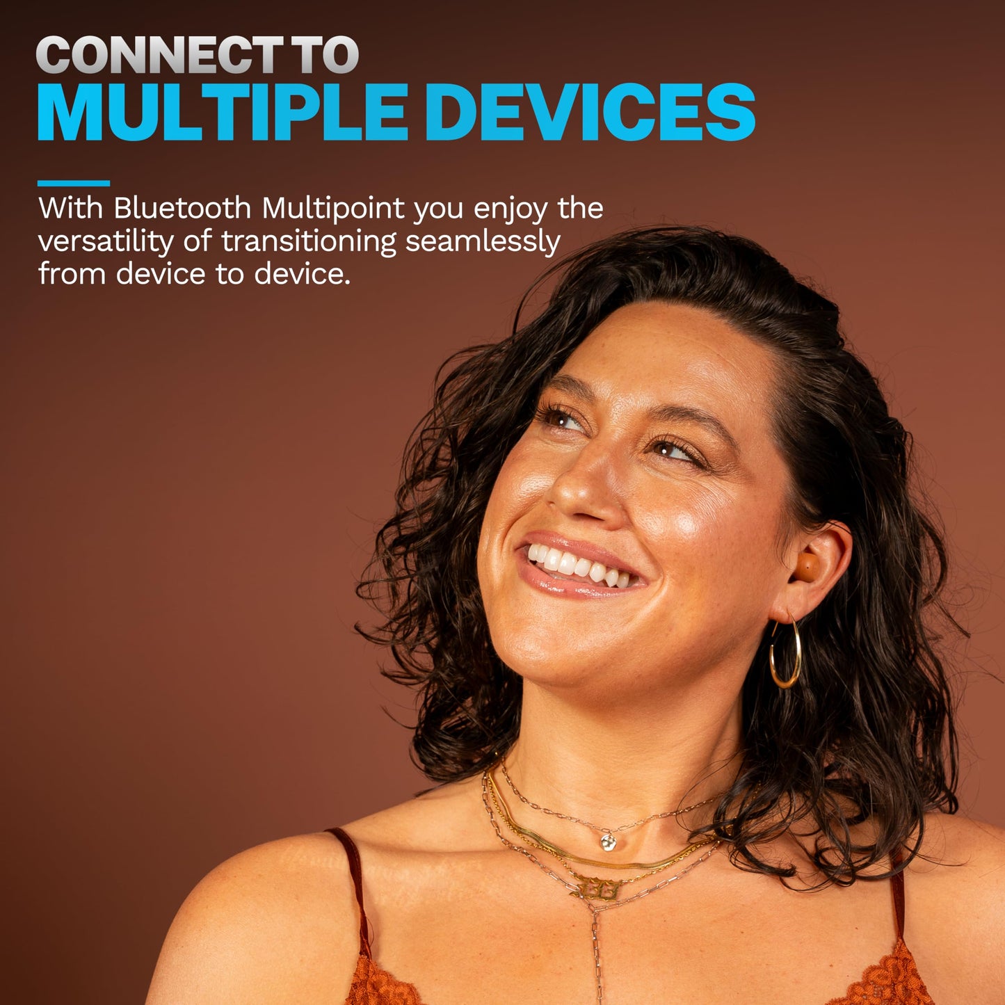 JLab JBuds Mini Tones, True Wireless Earbuds, Bluetooth Multipoint, Be Aware Audio, IP55 Sweat Resistant, 7572 W