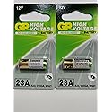 2pcs GP 23AE 12V Alkaline Batteries
