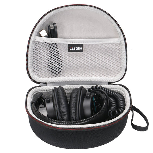 LTGEM Case Compatible with Sony MDR7506 Professional Large Diaphragm Headphone, Black+Grey(Case Only)