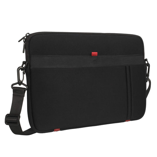 Rivacase 5120 Protective Laptop Sleeve for 13 Inch Notebook, Laptop Bag with Accessory Pocket, Black