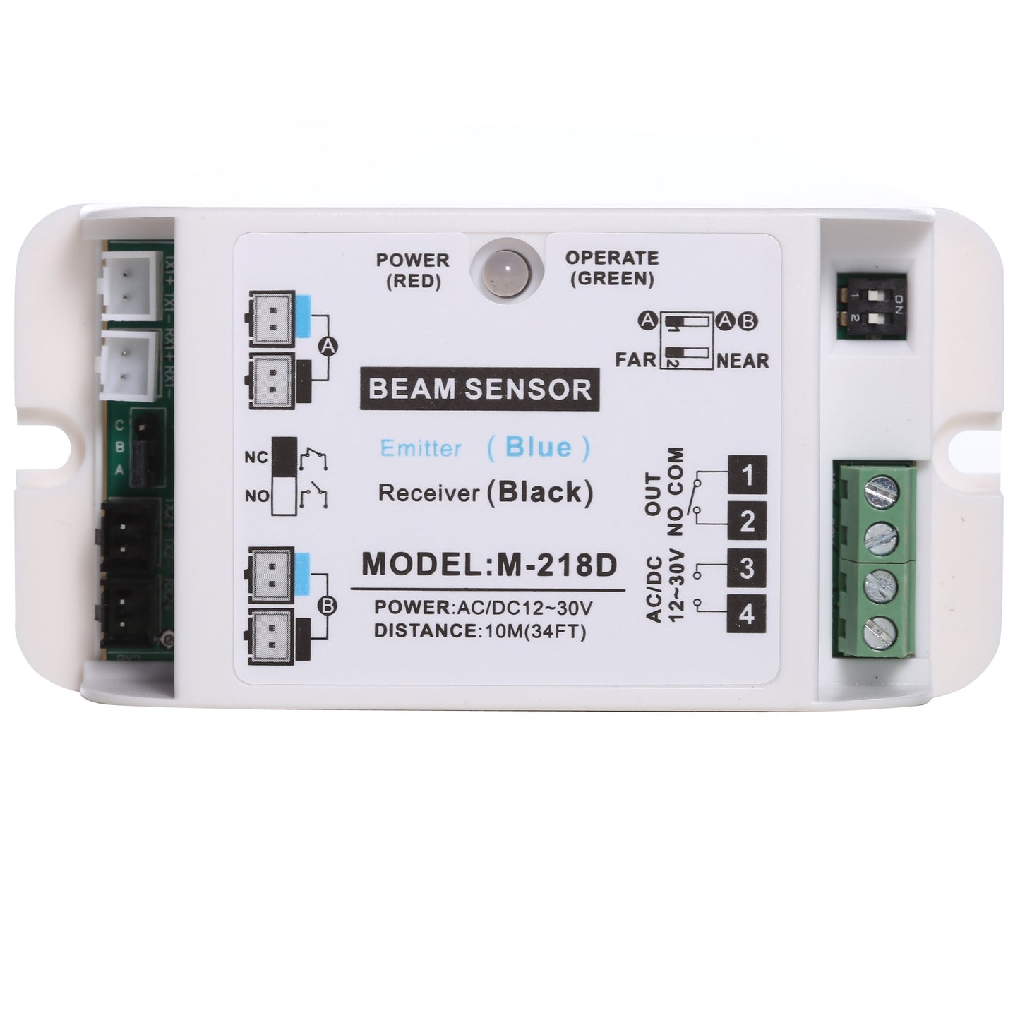 UHPPOTE Safety Double Photoelectric Beam Sensor Detector for Auto-Door Control System