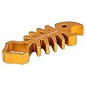 Fotodiox Pro GoTough Sharkbite - Gold Aluminum Metal GoTough Wrench for Tightening GoPro Mounting Knobs, Screws and Bolts; Shark Styled Wrench