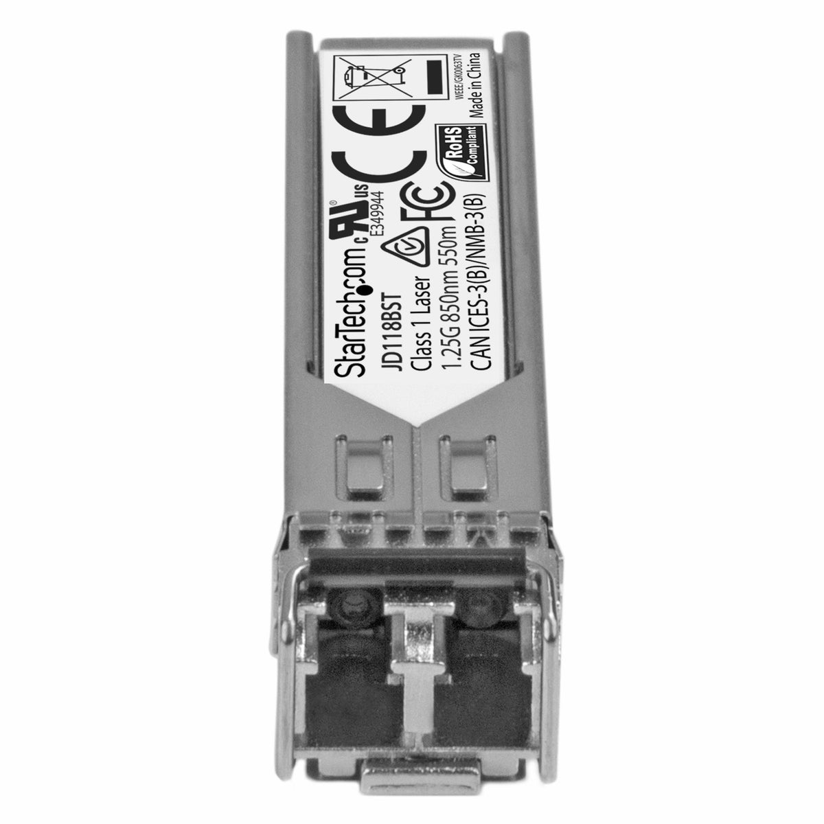 StarTech.com HPE JD118B Compatible SFP Module - 1000BASE-SX - 1GbE Multi Mode (MMF) Fiber Optic Transceiver - 1GE Gigabit Ethernet SFP - LC 550m