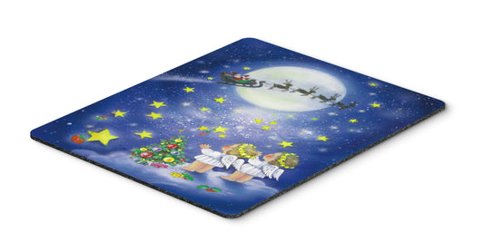 Caroline's Treasures APH0690MP Angels Watching Santa Claus Mouse Pad, Hot Pad or Trivet for Home Office Gaming Working Computers Laptop Mouse