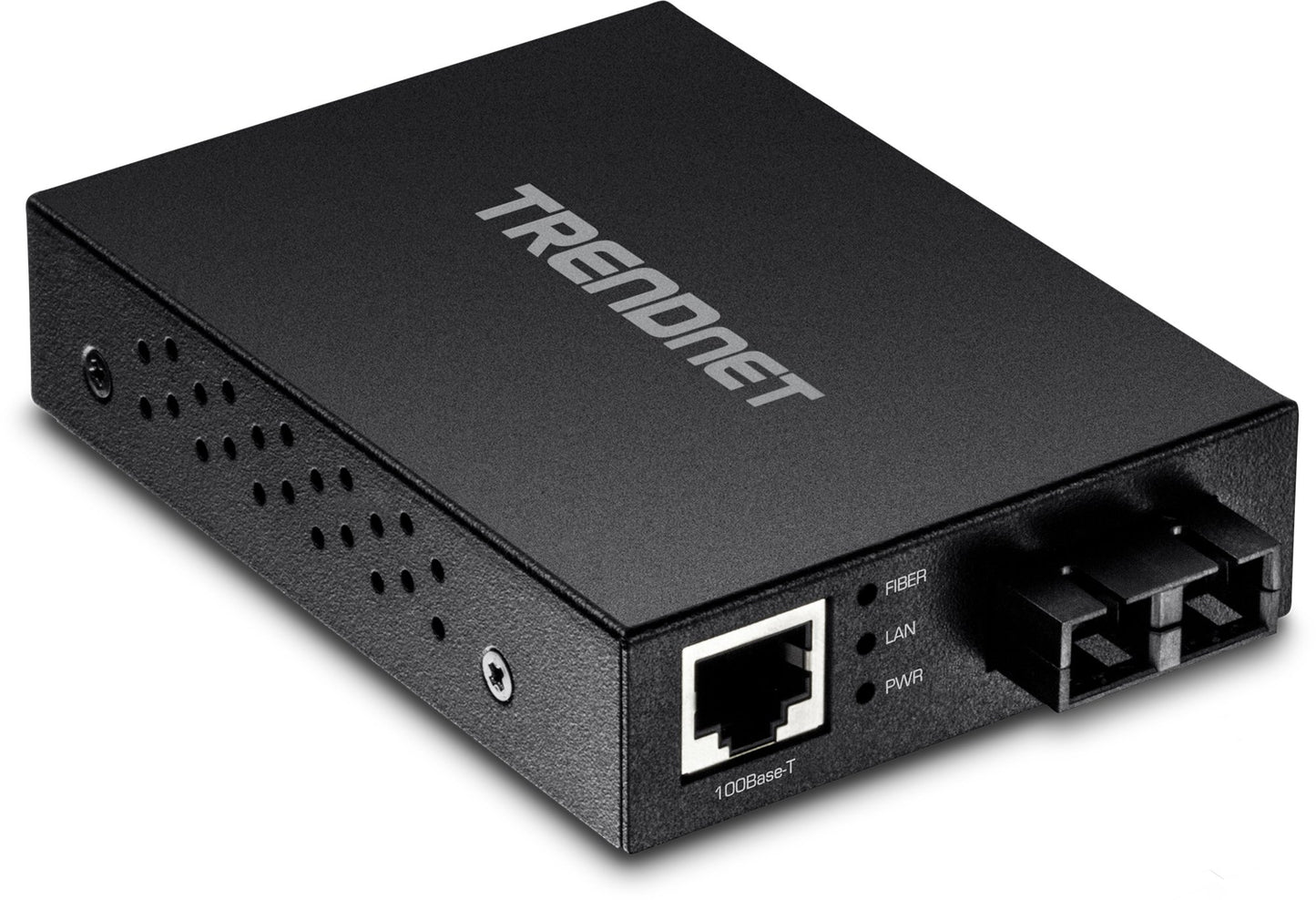TRENDnet 100 Base-T to 100 Base-FX Multi-Mode SC Fiber Converter, Standalone, 10/100 Mbps Auto-MDIX Fast Ethernet Port, Fiber Networking up to 2 km
