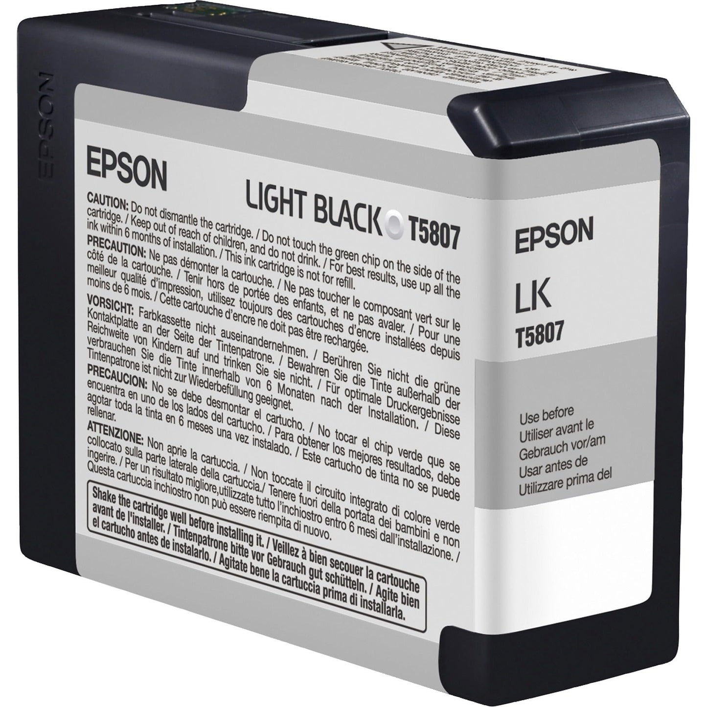 Epson T580700 UltraChrome K3 Light Black Ink Cartridge 80ml (T580700) Ink