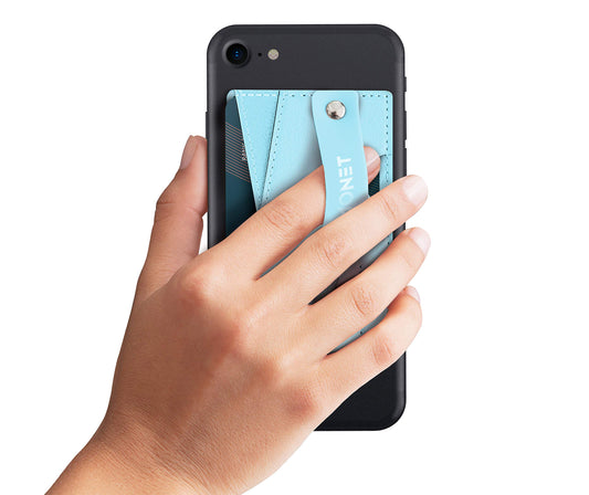Monet Wallet Phone Grip Kickstand, Baby Blue