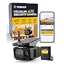 Vosker VKX Construction Pack Solar 4G LTE Security Camera, Wireless Outdoor Surveillance for Remote Construction Sites - No Wi-Fi Needed, SIM Card