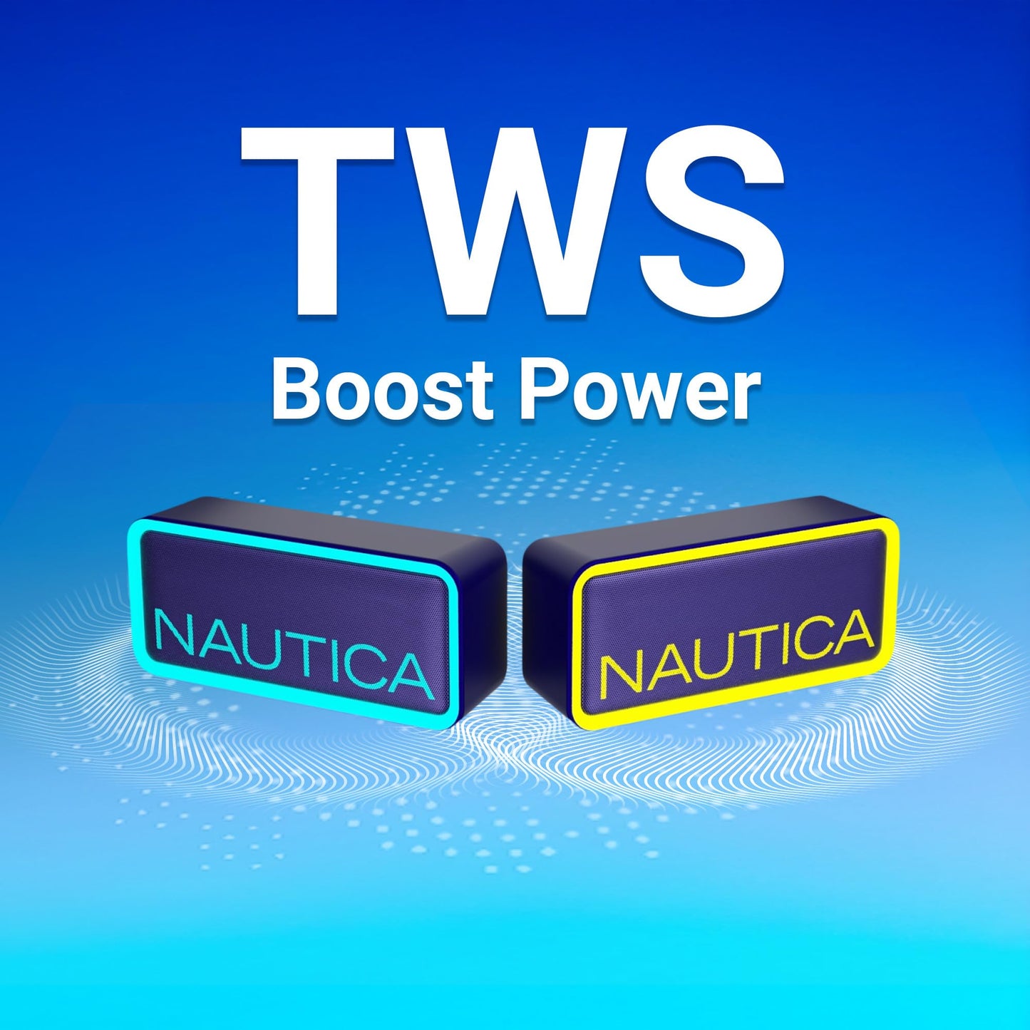 Nautica Urban SP100 True Wireless Outdoor Speaker, Portable IPX5 Waterproof Bluetooth Speaker with 2-Hour Quick Charge & 30-Day Standby, Perfect