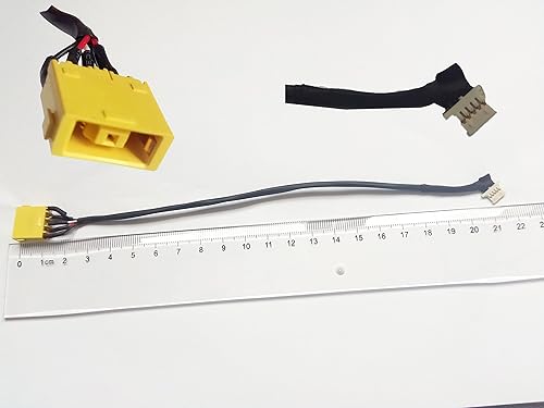 DC-in Jack for Ideapad Yoga 2 Pro 59394187 59394172 59428039, DC Power Jack Harness Port Connector Socket with Wire Cable.