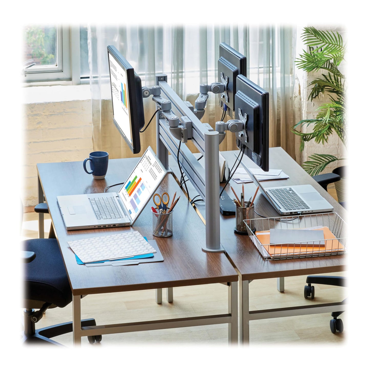 Eaton Tripp Lite Monitor Mount 12.6" Extension Arm for DMSWKITTAA Slat Wall Mount System, Full Swivel + Rotation, VESA Compliant for 13" to 32"