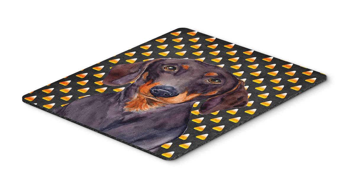 Caroline's Treasures LH9054MP Dachshund Candy Corn Halloween Portrait Mouse Pad, Hot Pad or Trivet for Home Office Gaming Working Computers Laptop